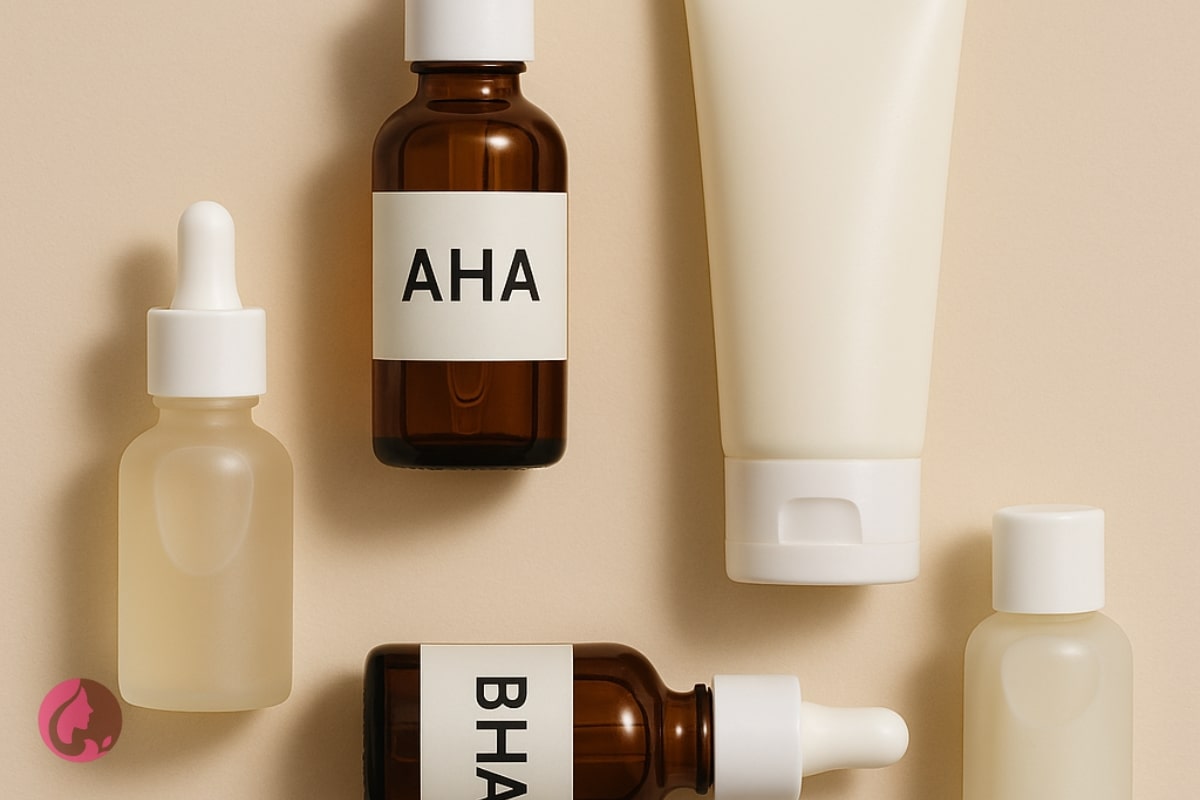 AHA و BHA چیست؟ تفاوت، کاربرد، روش استفاده و بهترین انتخاب بر اساس نوع پوست 9 فلتلی زیبایی از محصولات ملایم و مناسب شروع AHA و BHA روی پسزمینه بژ مینیمال و کلینیکال