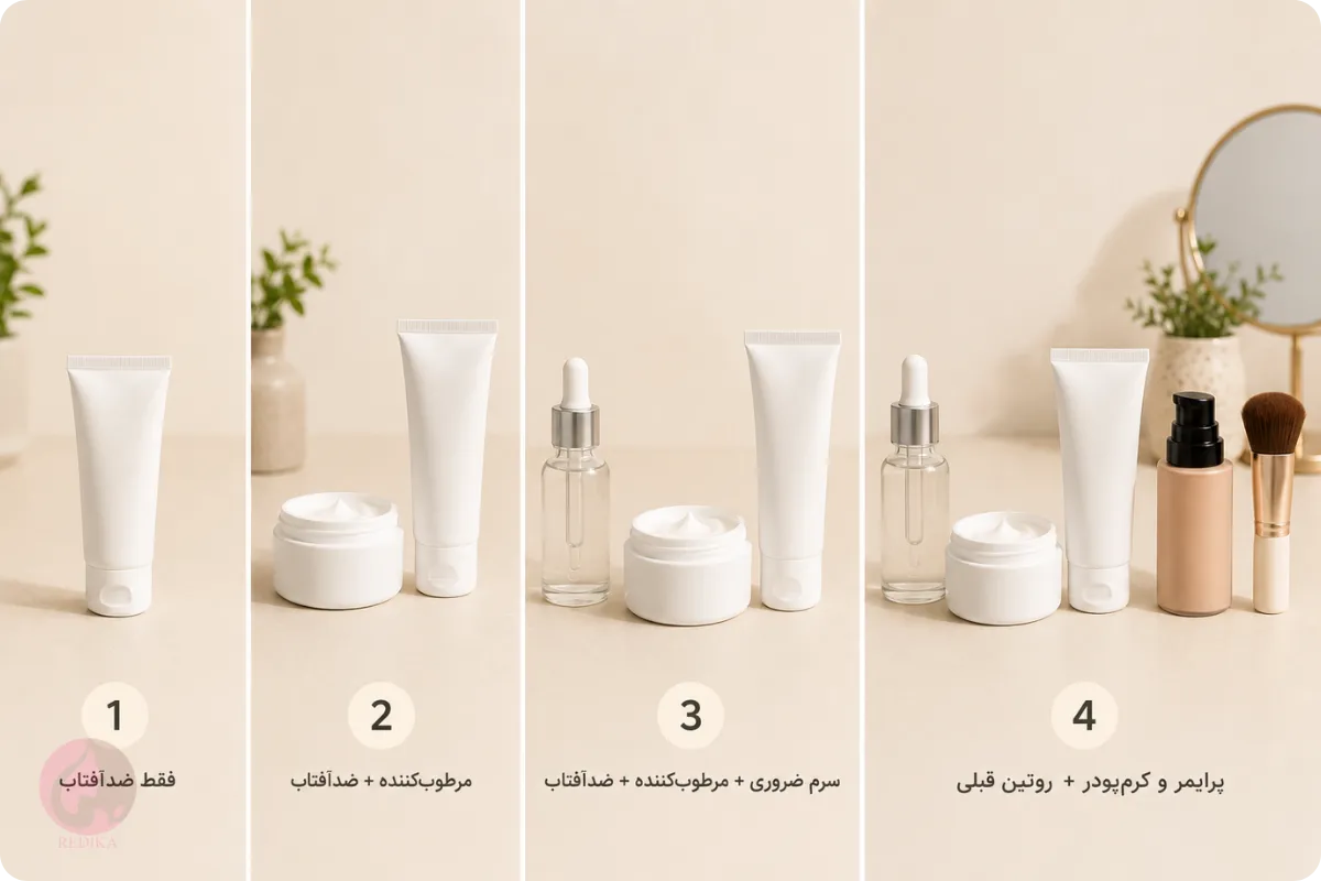 تست چهار مرحله‌ای برای پیدا کردن علت گلوله شدن ضدآفتاب در روتین پوستی