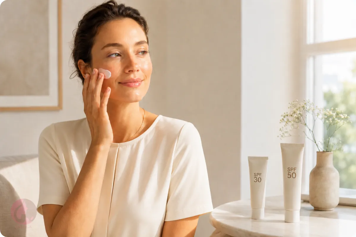 مقایسه ضدآفتاب SPF 30 و SPF 50 هنگام استفاده روزانه روی پوست صورت
