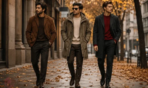 ترندهای استایل مردانه پاییز ۱۴۰۵ با کت جیر، پارکای زیتونی و پالتوی زغالی